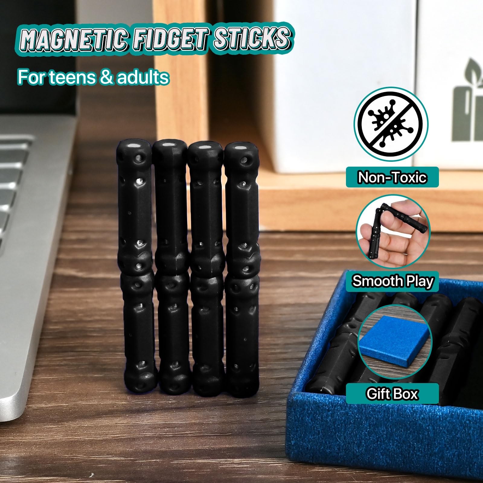 Autism Sticks Fidget Toys for Ages 12 13 14 15 16 Year Old Teen Boy Small