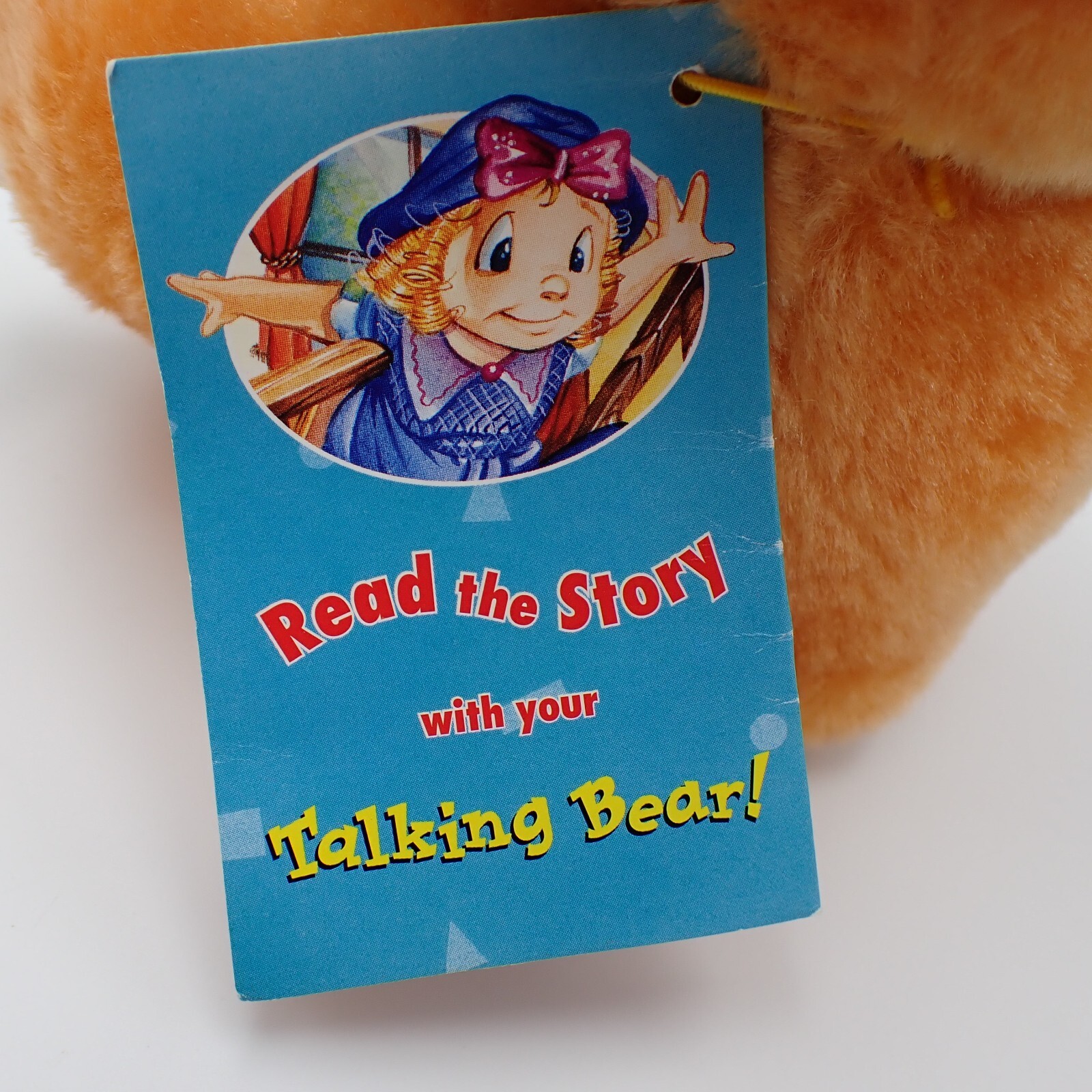 Vtg Talking Baby Bear’s Read-A-Long Goldilocks And The Three Bears Plush Toy