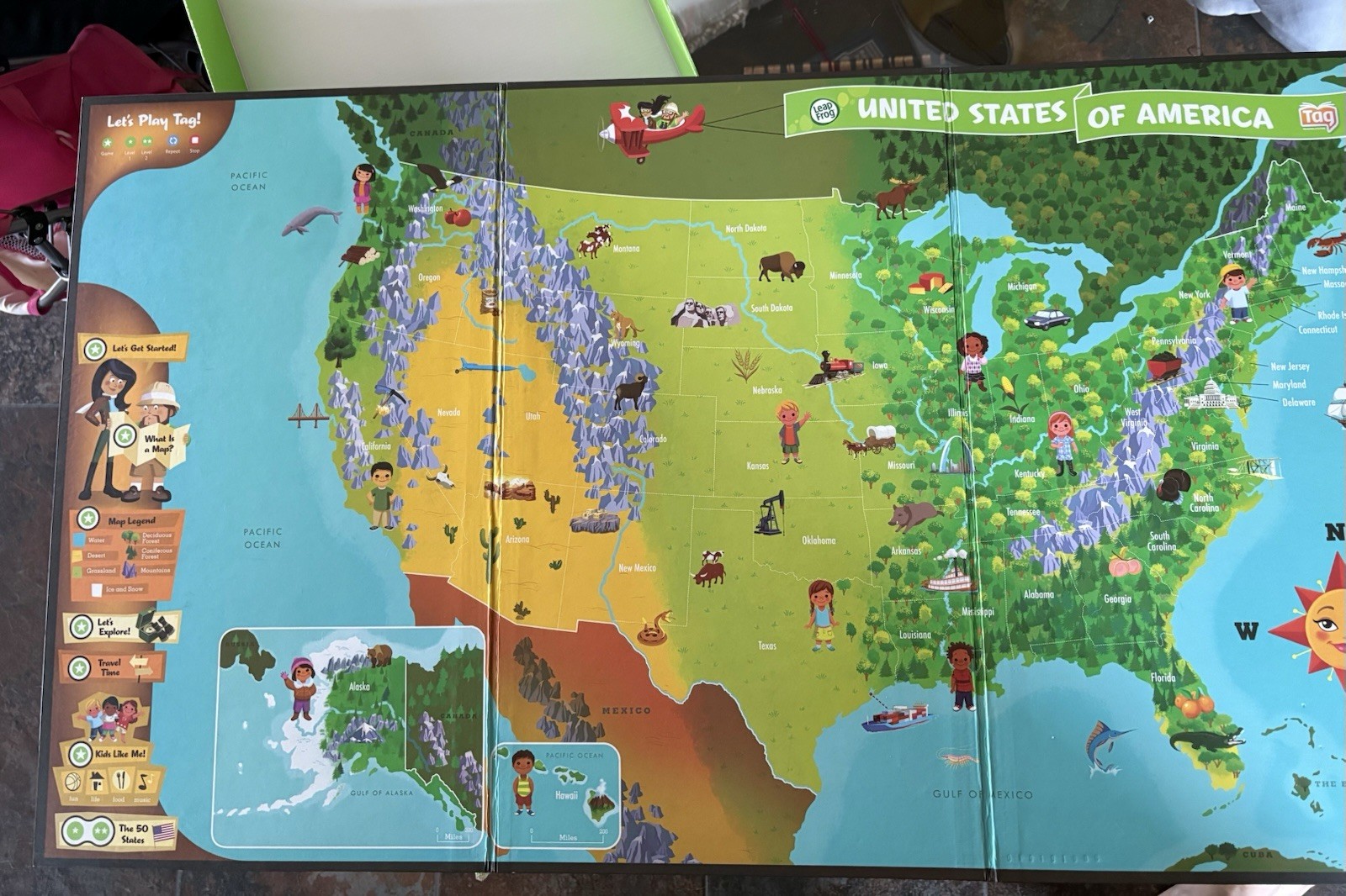 Leap Frog Interactive United States Map- PEN INCLUDED!