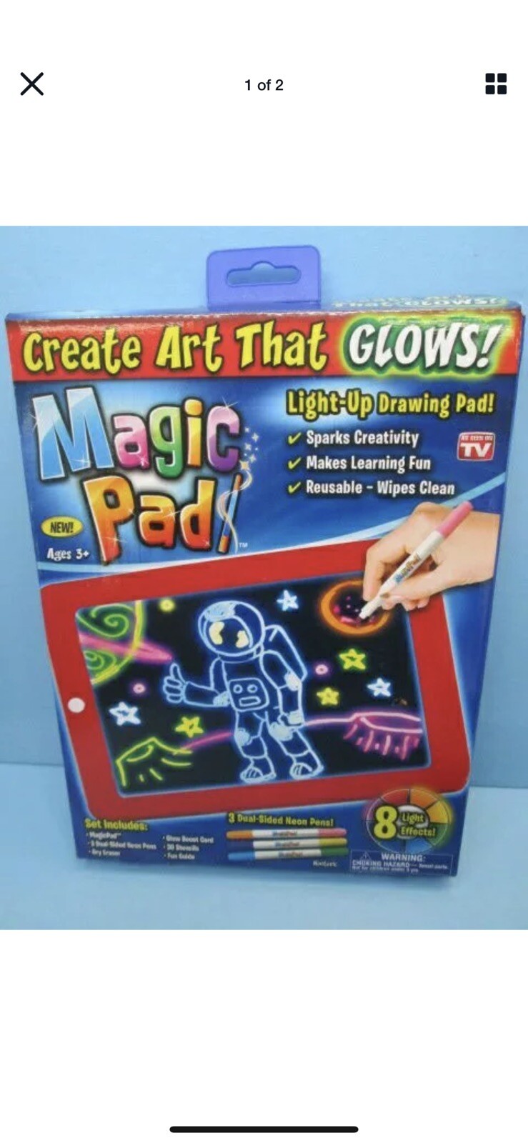 Magic Pad Light Up Drawing Pad AS SEEN ON TV!