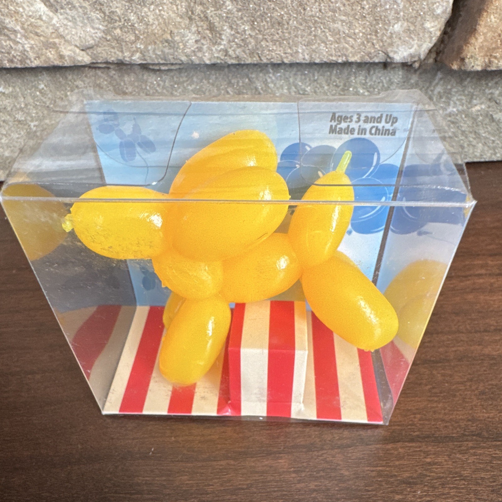Stretchy Tactile Balloon Dog Squeeze Toy Yellow, Ages 3+, Age 3-4 Years