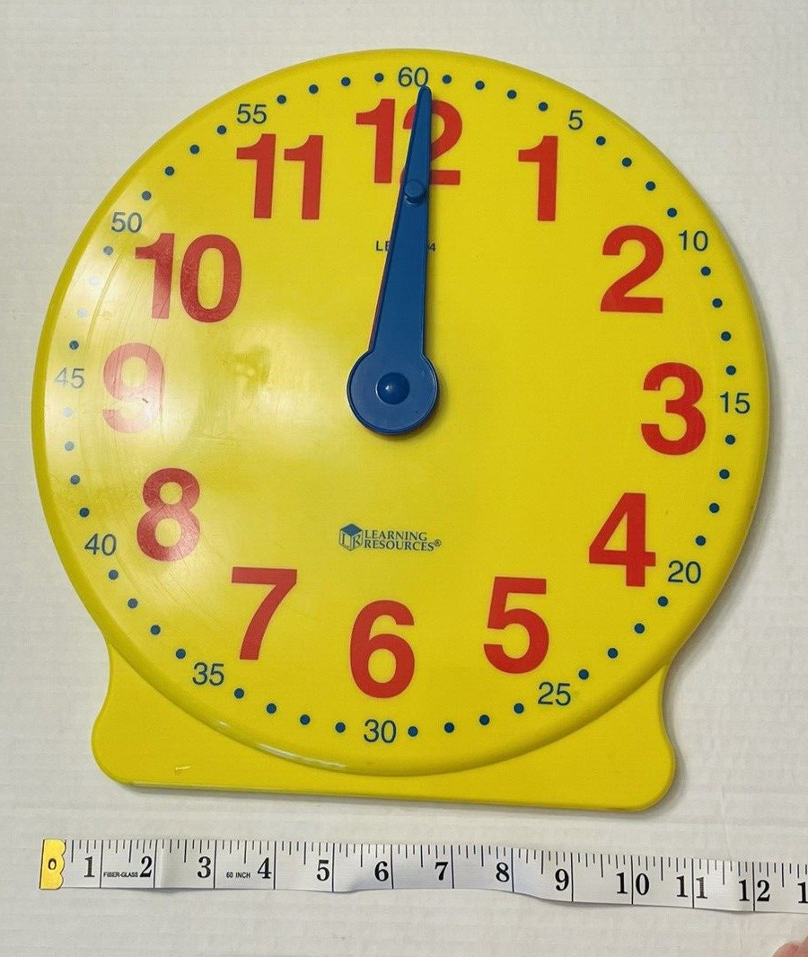 Learning Resources Big Time Learning Clock HomeSchool LER 2094 Demonstration