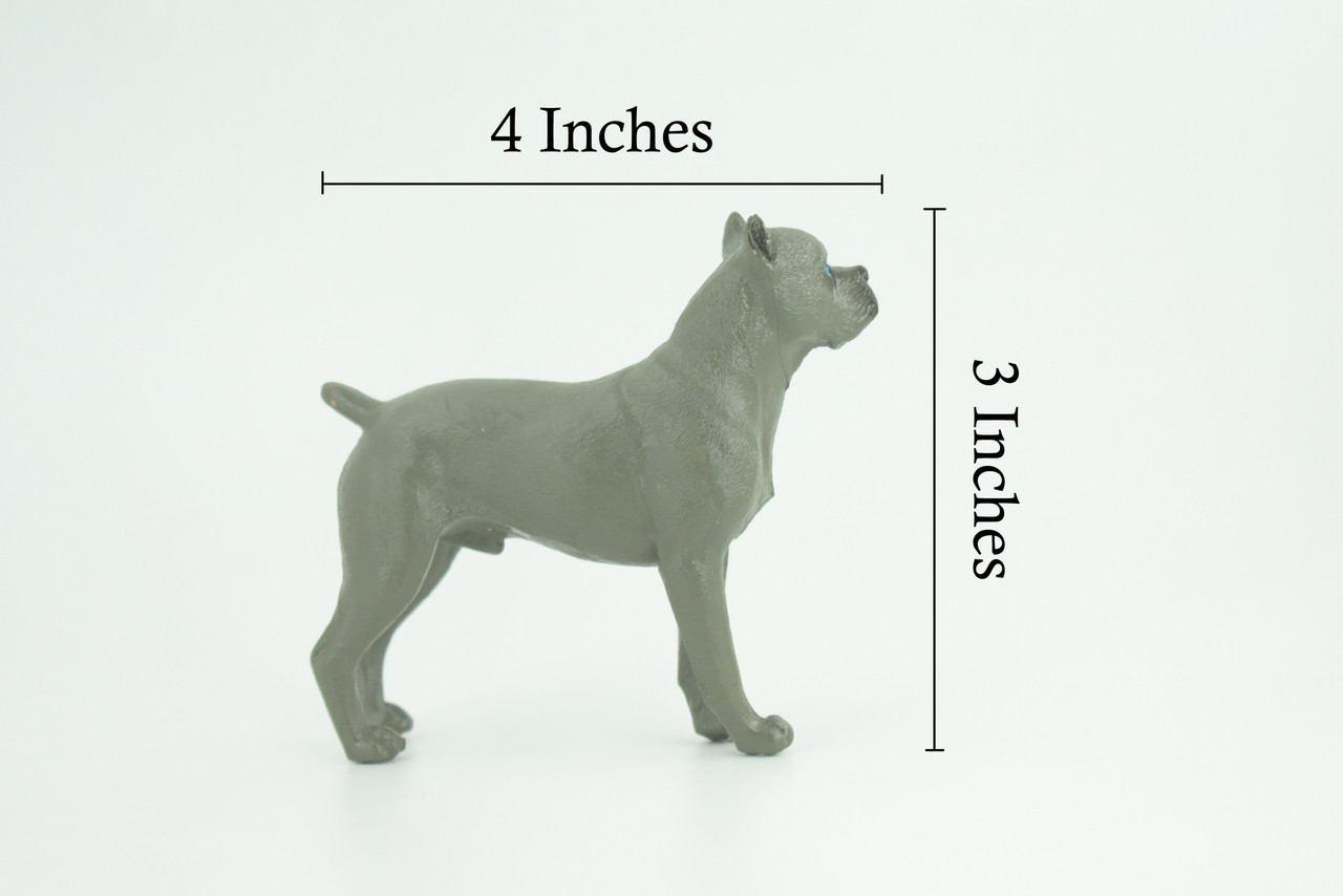 Cane Corso Dog Toy, Hand Painted Realistic Rubber Model 4 Inches CH910 BB203