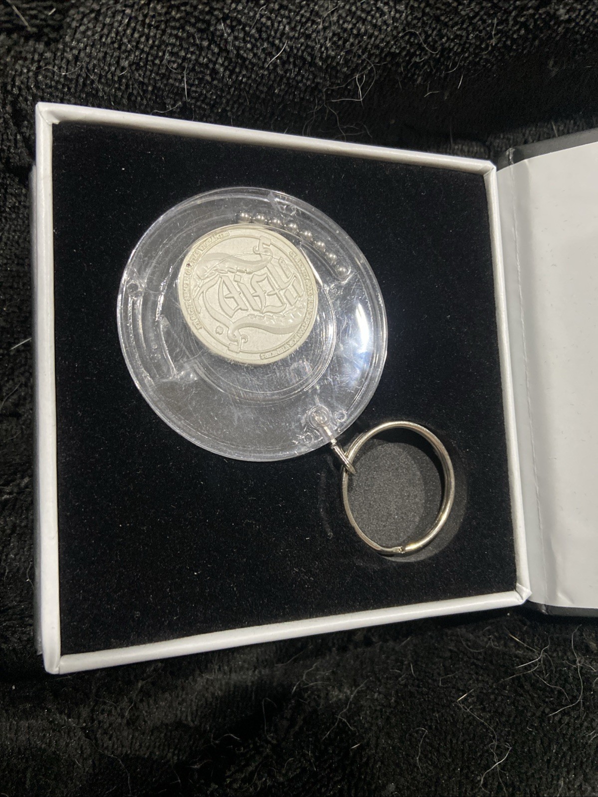 Ambigram Escape Coin And EDC Multitool Curiosity Box Keychain Ring Puzzle *Read