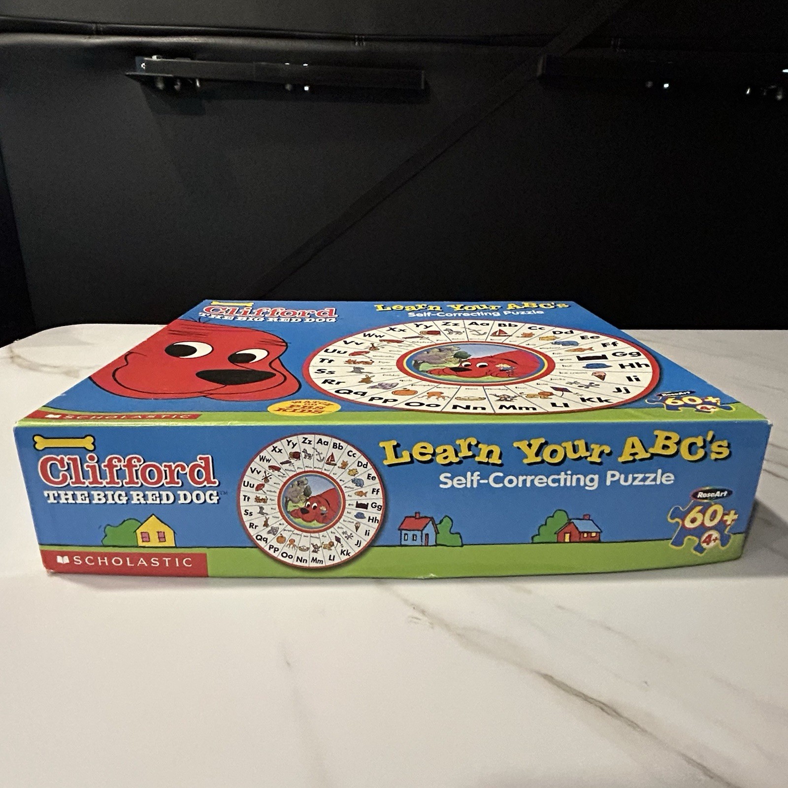 Round Puzzle Clifford Big Red Dog Learn Your ABCs 2003 Scholastic PBS ~ Complete