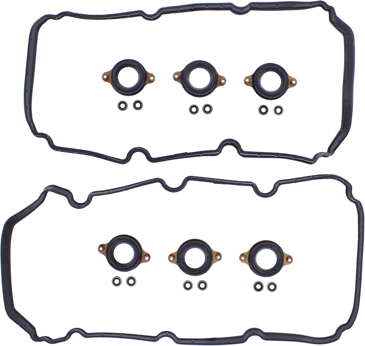 3.5L V6 Engine Valve Cover Gasket Set for Acura MDX/RLX 14-20, RDX 16-18, TLX 15
