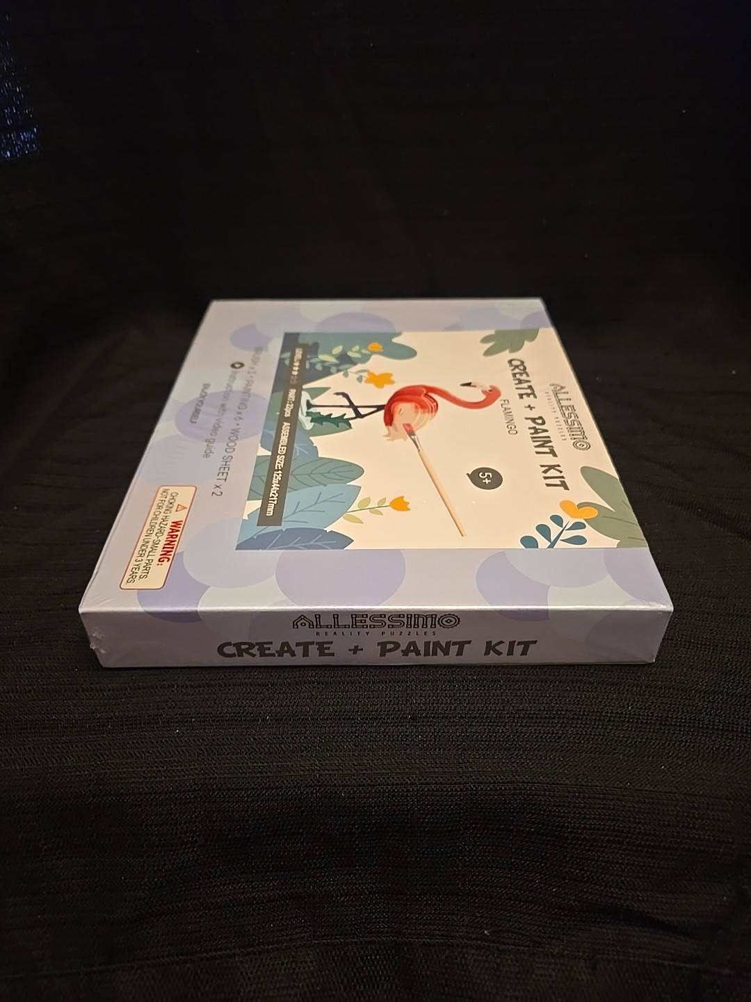 NEW Allessimo Reality Puzzles Create & Paint Wooden 3D Pink Flamingo Level 3