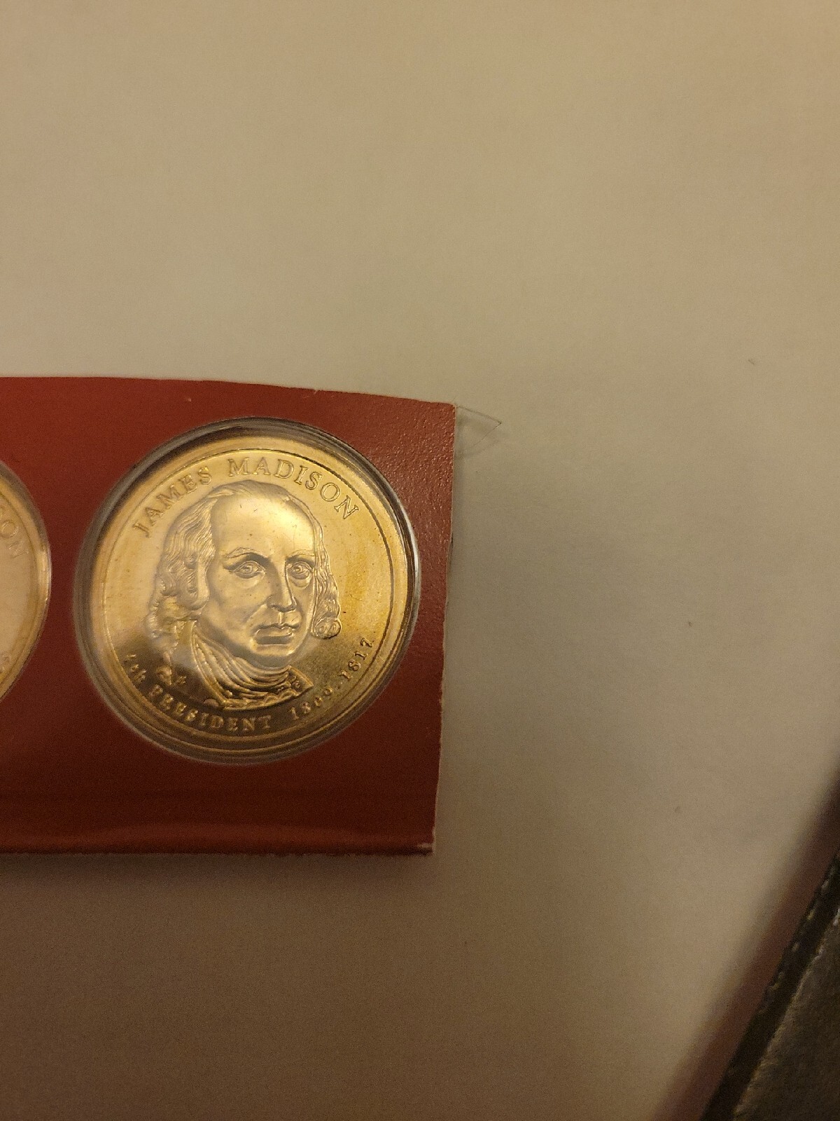 Four Presidents “Golden” Dollars Collectible Official Coin President P & D