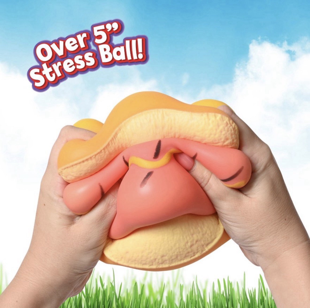 Toymendous Sunny Days Jumbo Hot Dog Squish Viral Summer Squishy Toy New 2026