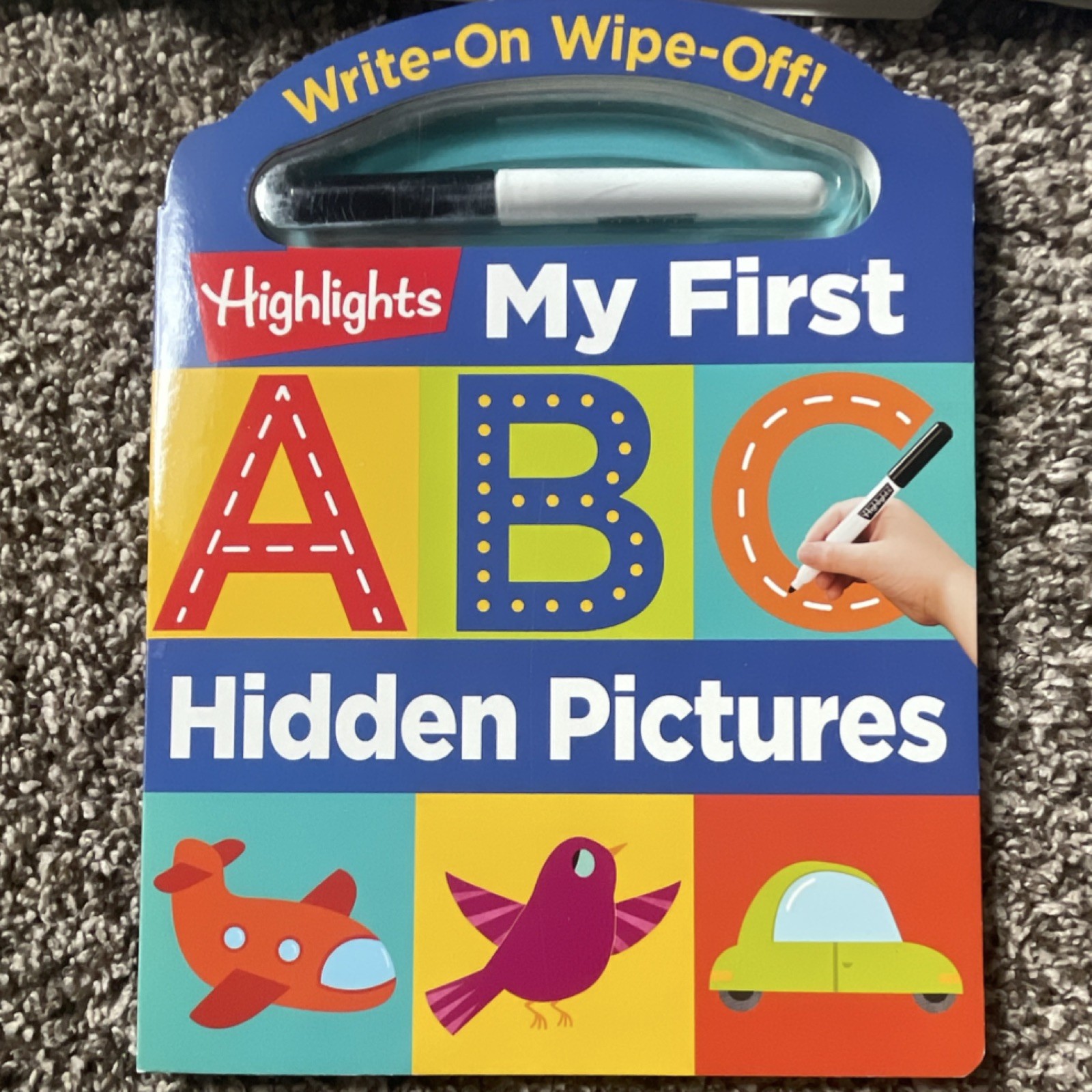 Highlights Write-On Wipe-Off Preschool Activity Books Alphabet/Letters 3-5 yrs