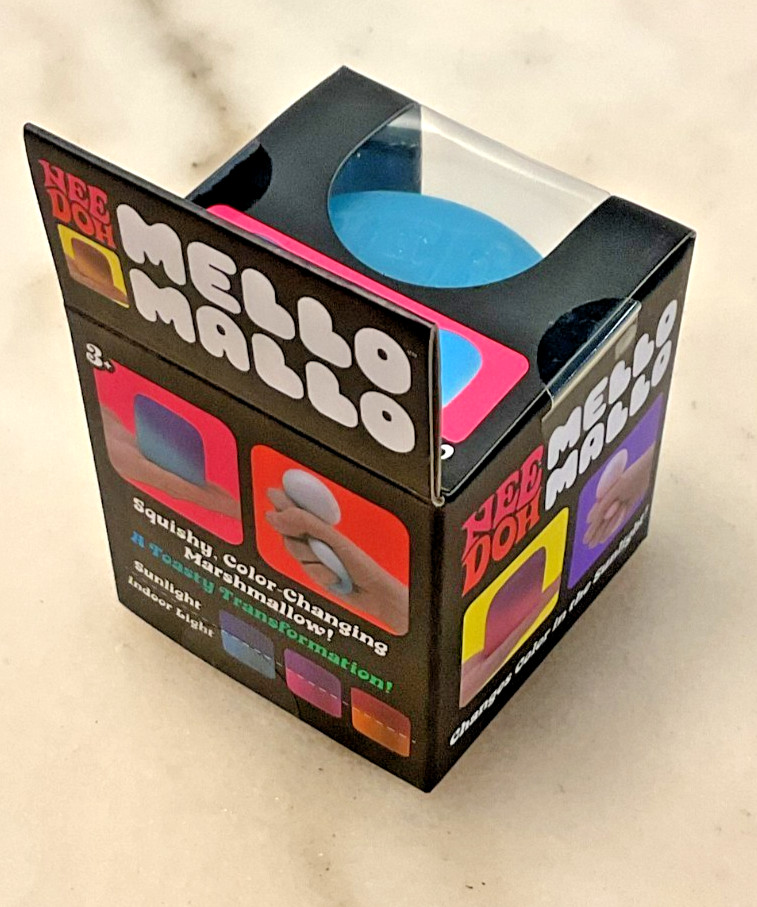 Nee Doh Mello Mallo Color Change Squishy Squeeze Sensory Toy – BLUE