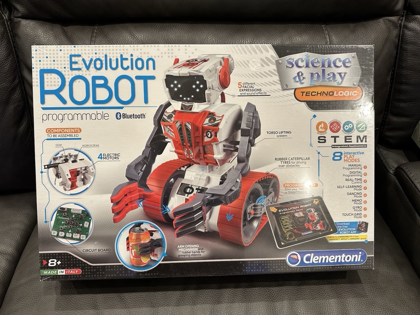 Evolution ROBOT Stem Programmable Bluetooth Science &Play Factory Sealed ITALY