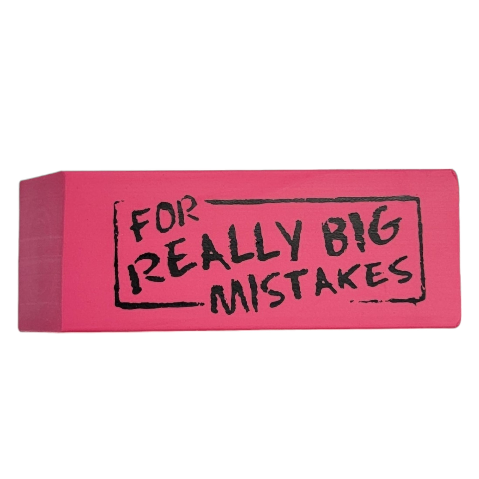 Jumbo Big “For Really Big Mistakes” Wedge Pink Erasers (5.5″ x 2″) Large Pencil