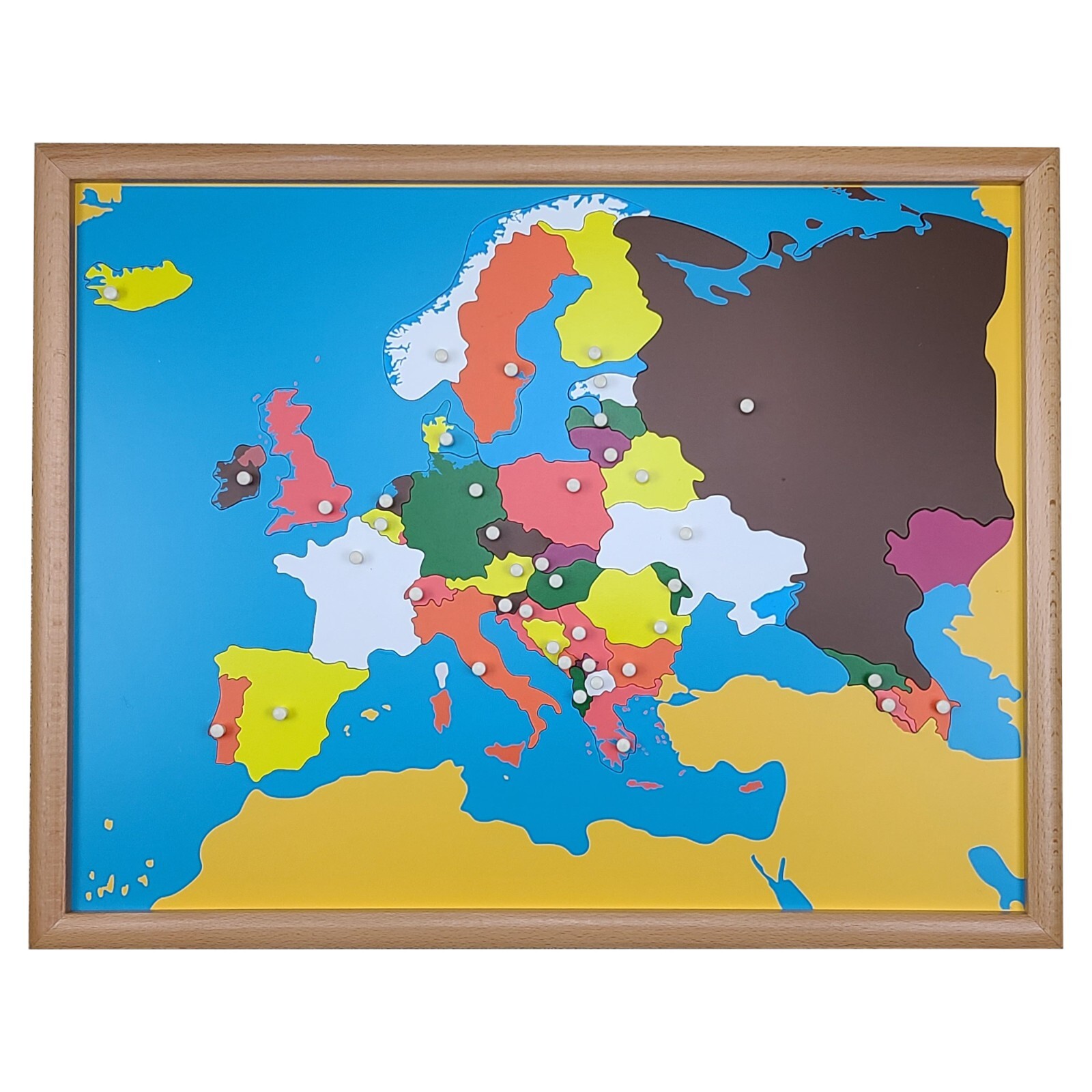 Puzzle Map of Europe – MONTESSORI GEOGRAPHY MATERIALS