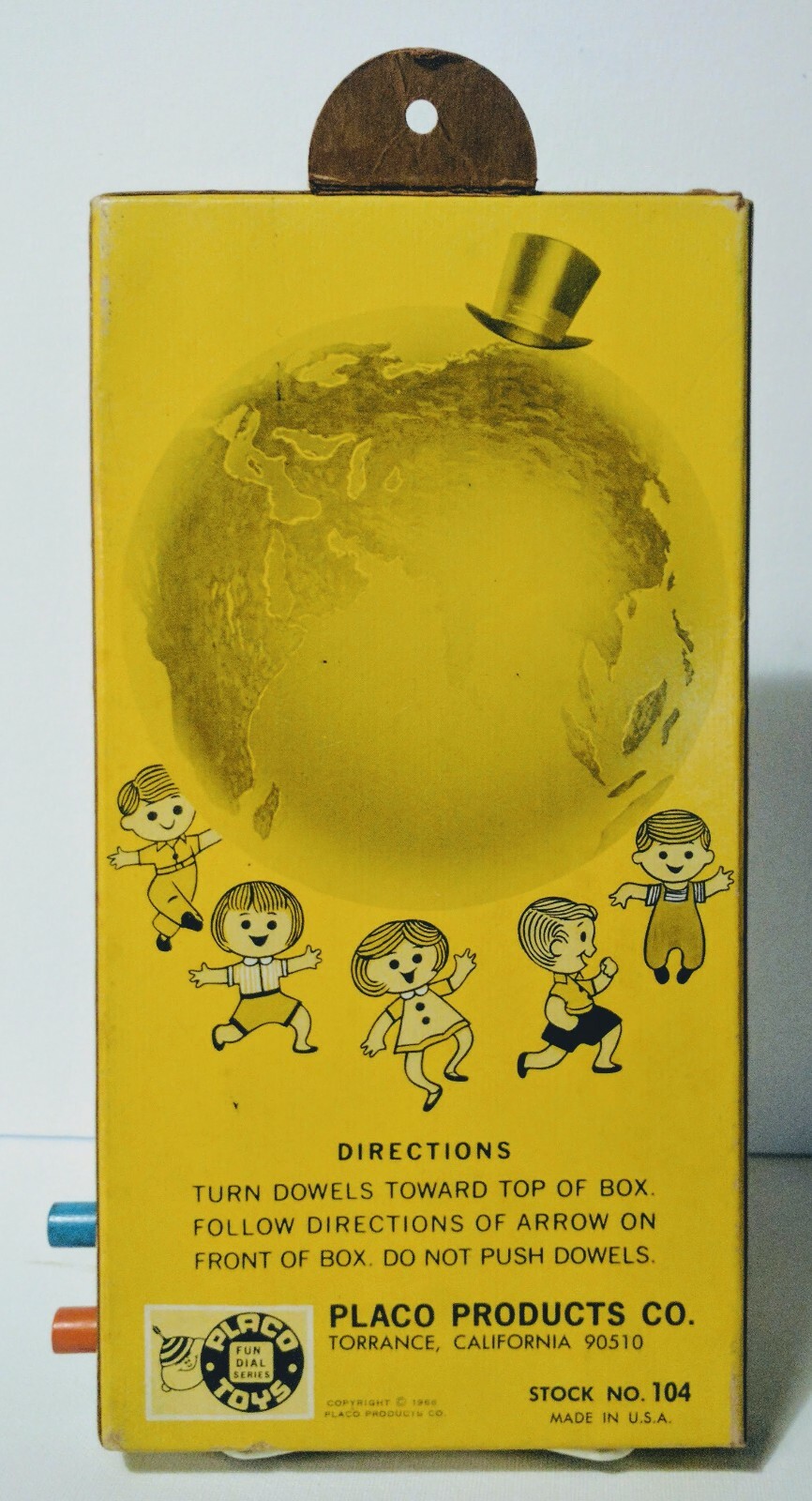 My First Numbers Box Placo Toys 1968 Rare Children’s Educational Toy