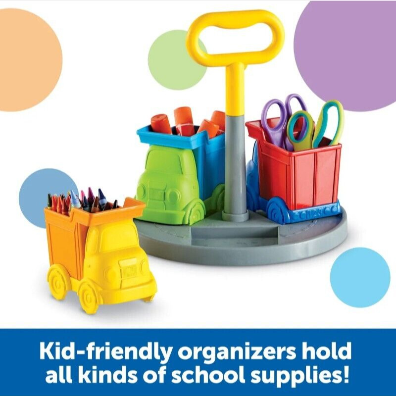 Learning Resources Create-a-Space Kiddy Center Trucks – Arts and Craft Organizer