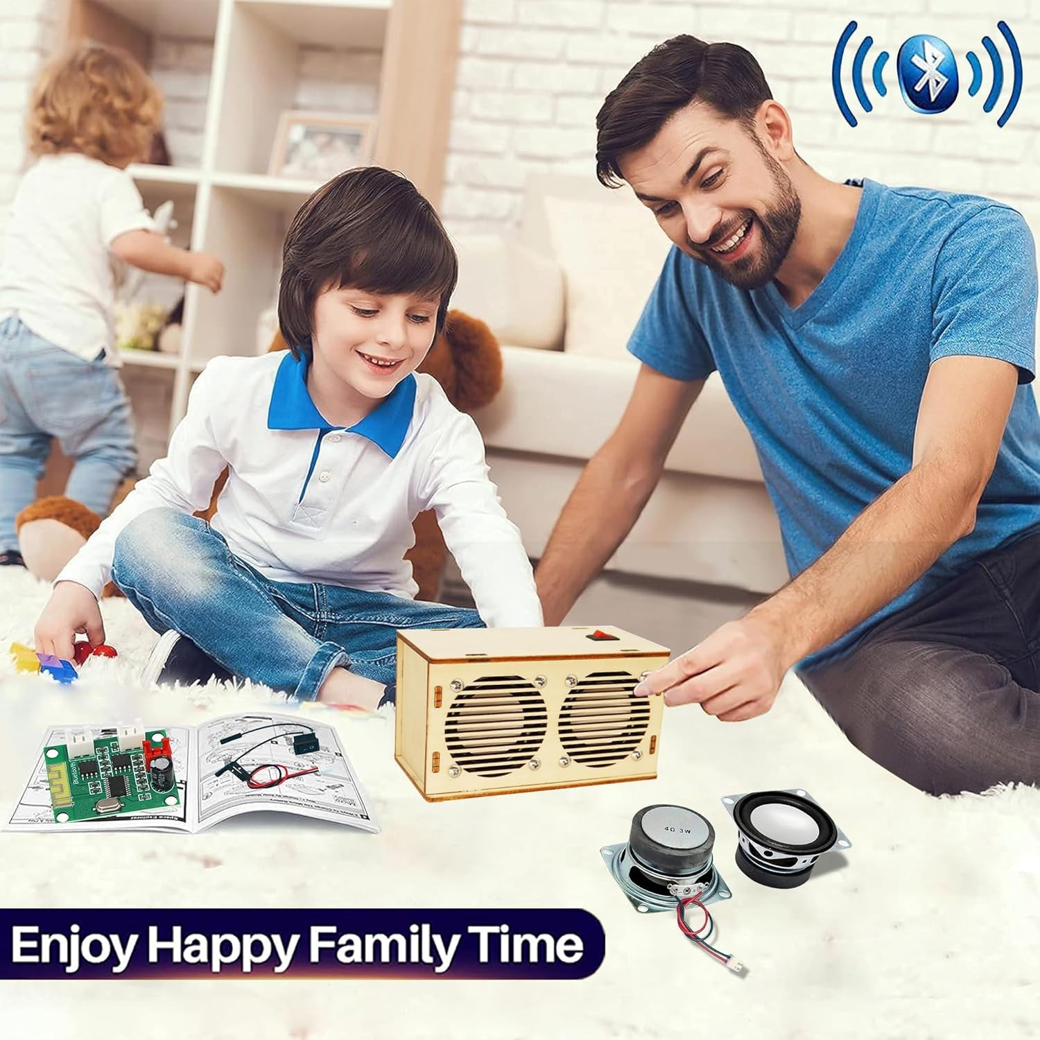 DIY Bluetooth Speaker Kit, Stem Projects for Kids Ages 8-12, Science STEM Kits f