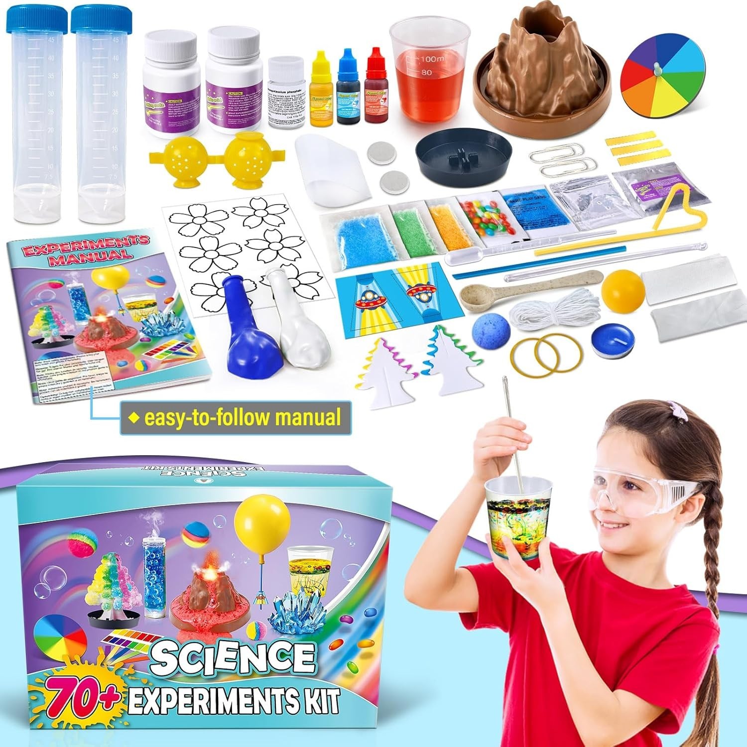“Science Kits for Kids Age 5-7 8-12 Year Old Birthday Gifts for Girls