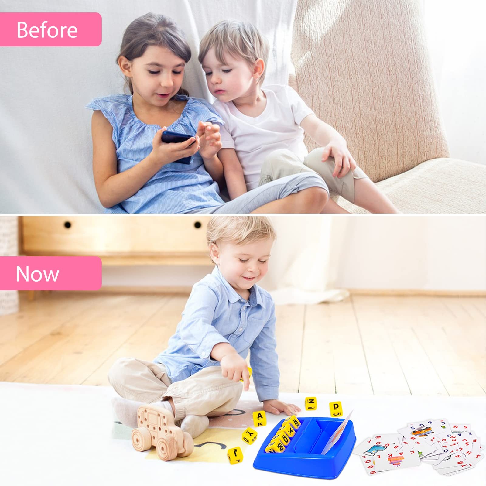 Matching Letter Game, Spelling Word and Increases Memory, Early Medium