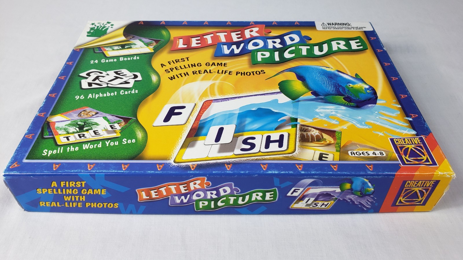 Vintage Spelling Game Letter Word Picture Ages 4-8 Colorful Creative Pre-owned