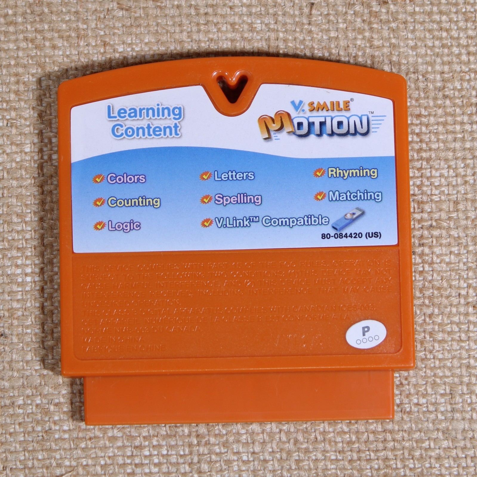 Vtech V.Smile Motion Disney Pixar Toy Story 3 Learning Cartridge Only