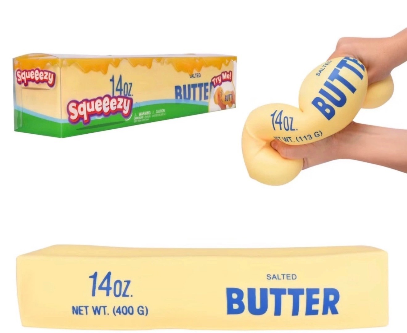 Sunny Days Squeezy Butter Tiktok Sensory Stress Relief Squeeze Toy NEW AUTHENTIC