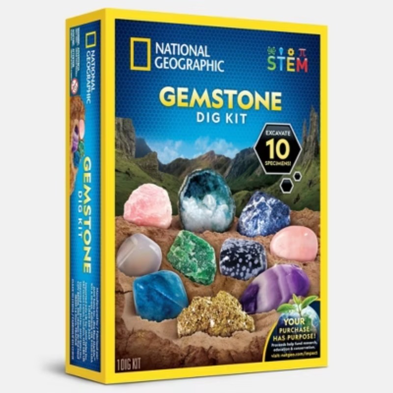Gemstone Dig Kit: Educational Science & Geology Activity for Grades 1-9