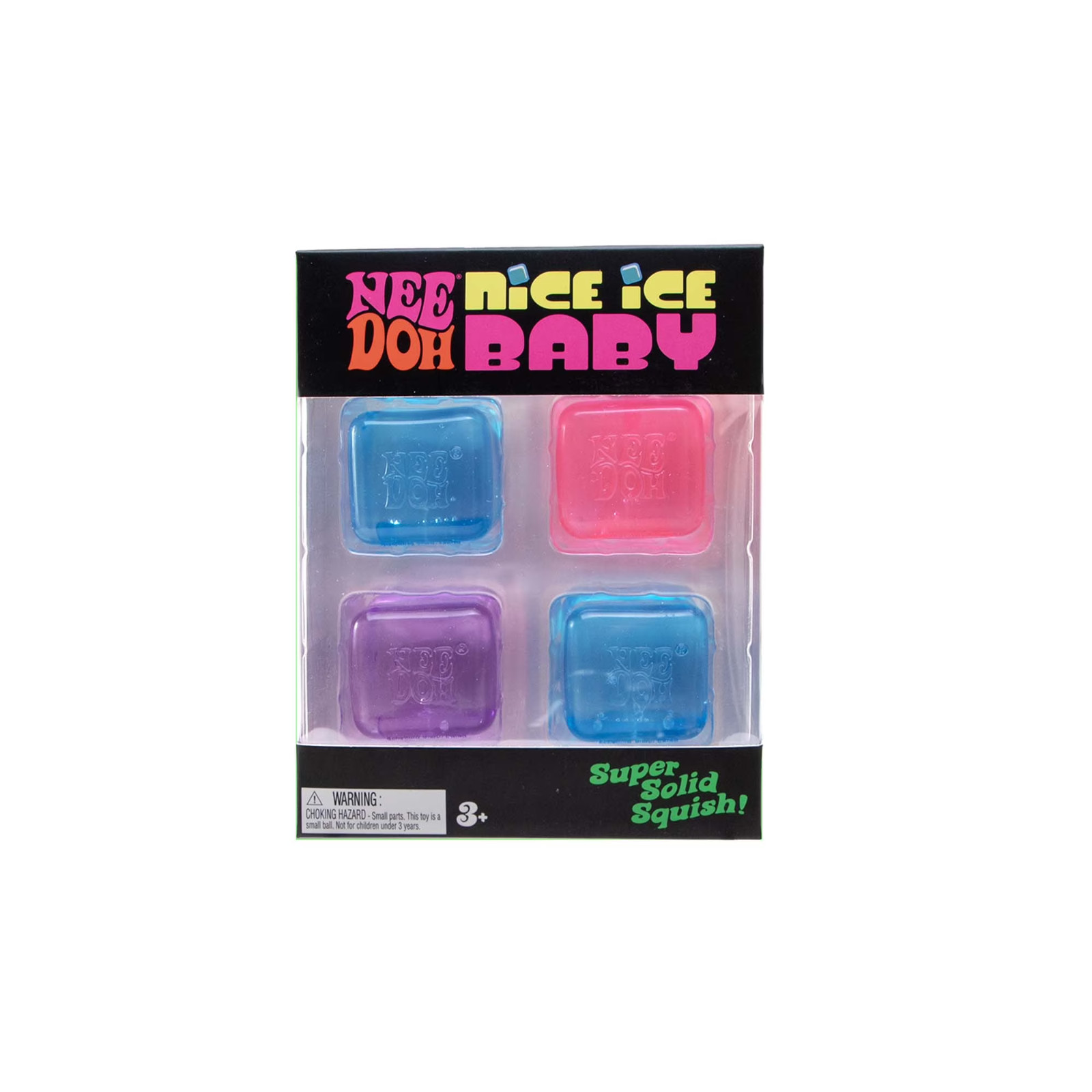 Needoh Nice Ice Baby 4 Pack of Teenie Nice Cubes 100% Authentic NIB Squishies