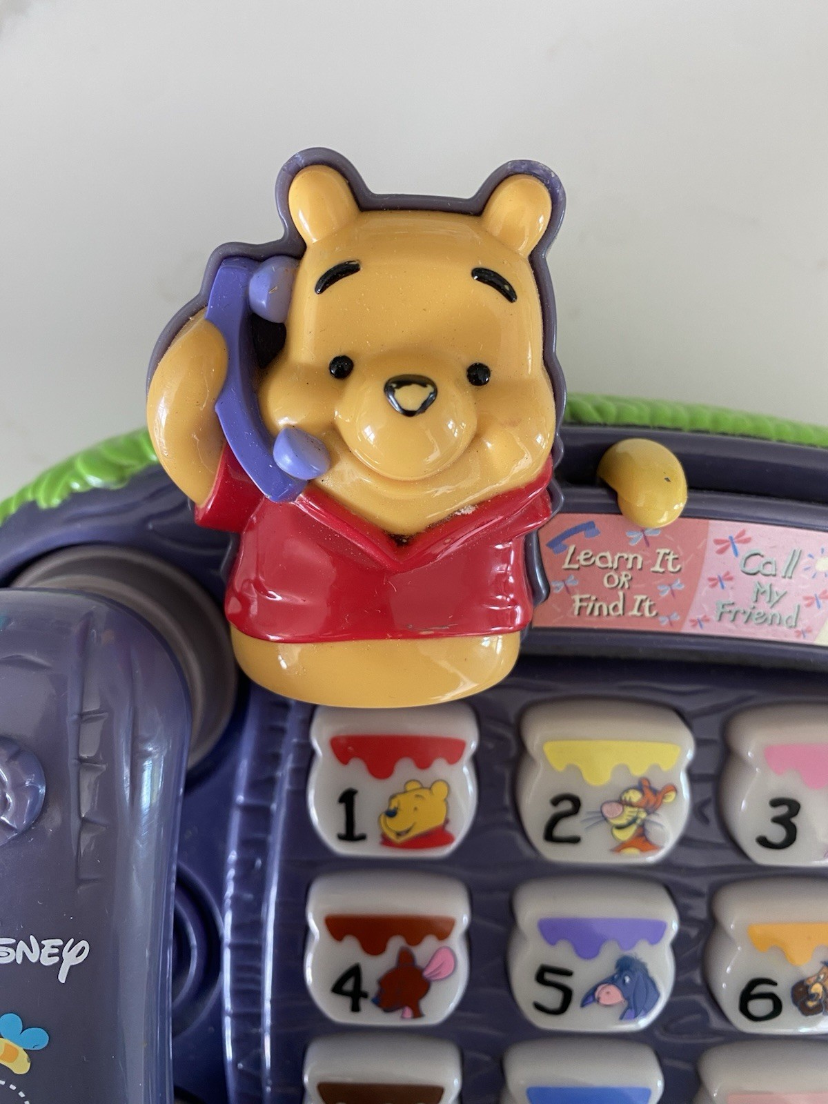 VTech Teach’n Lights Phone Disney Winnie the Pooh Learning Toy Phone (2000) Y2K