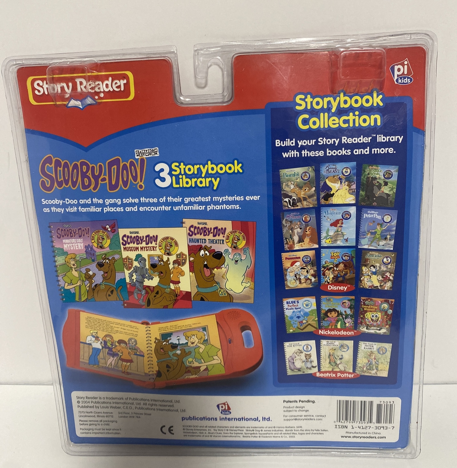 Story Reader Storybook w/ Cartridges Lot /NEW! Dora, Scooby-Doo, Pooh/Read