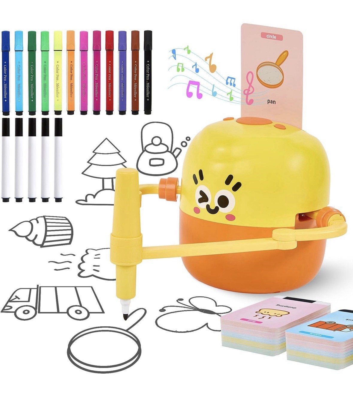 Drawing Robot for Kids, Interactive Educational Drawing Machine with Voice Inter