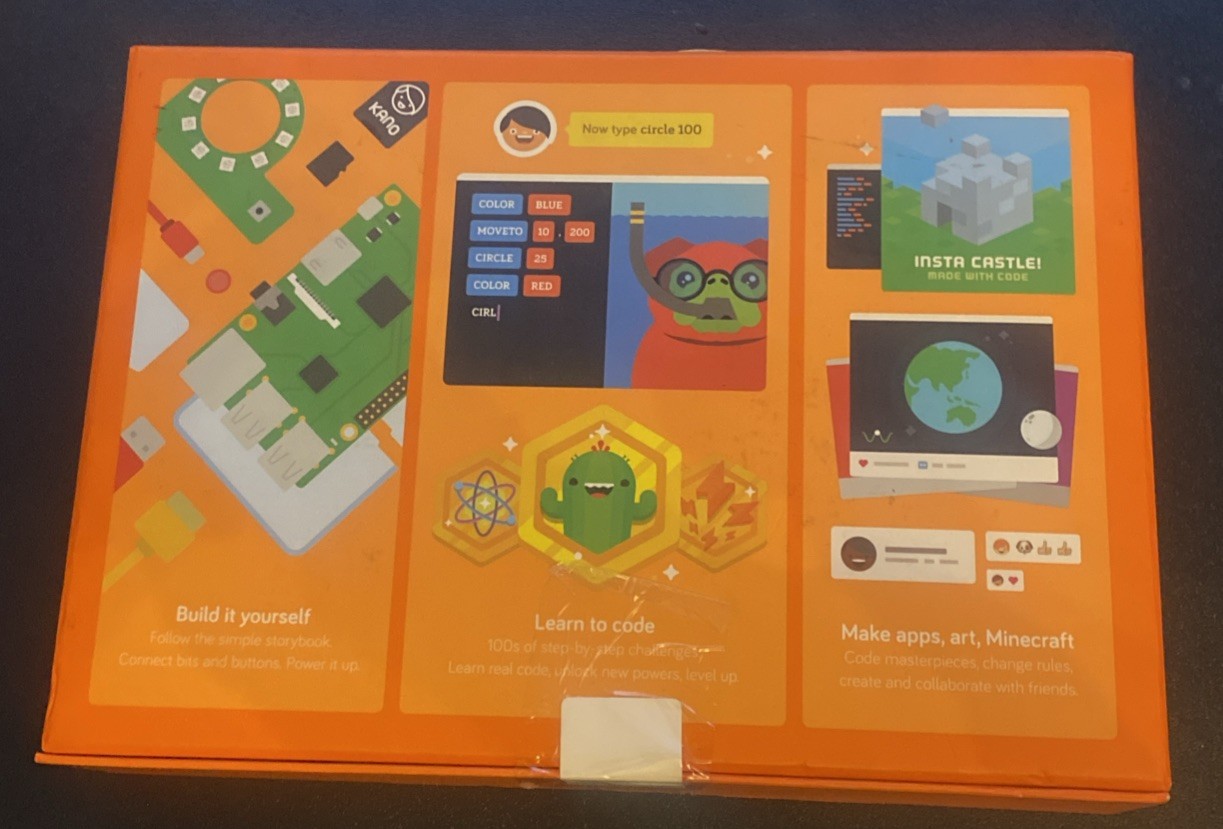 Kano Make Your Own Computer Kit 1000K-02 Element 14 Raspberry Pi 3 B Kids Coding