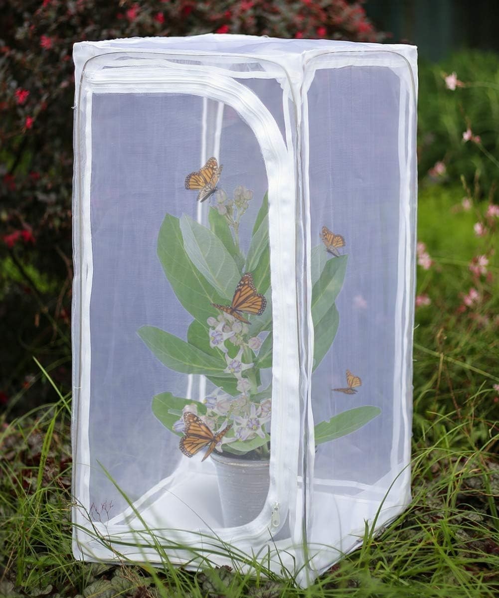 30″ Heavy Duty Monarch Butterfly Habitat, Outdoor Collapsible Insect Mesh Cage T