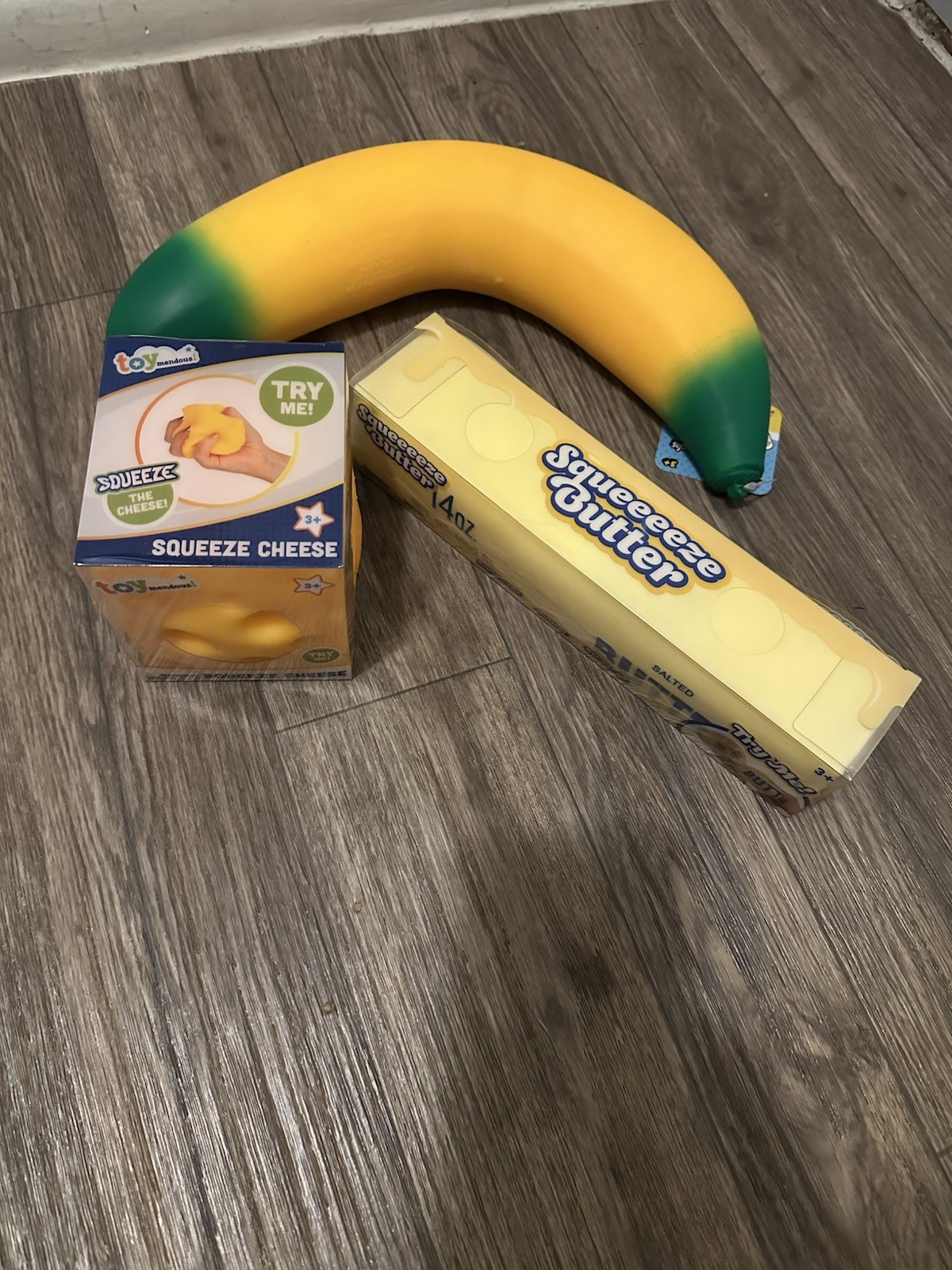 Lot of 3 Sunny Days 14 Oz Butter, Cheeze, Banana