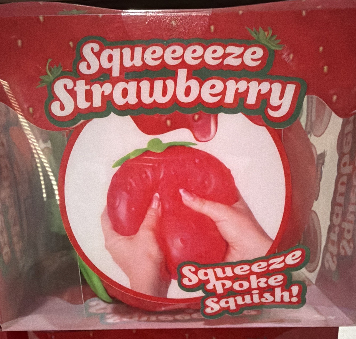 Sunny Days Squeeeeze Strawberry Squeeze Toy Ages 3+ MPN 470551-Lot 4