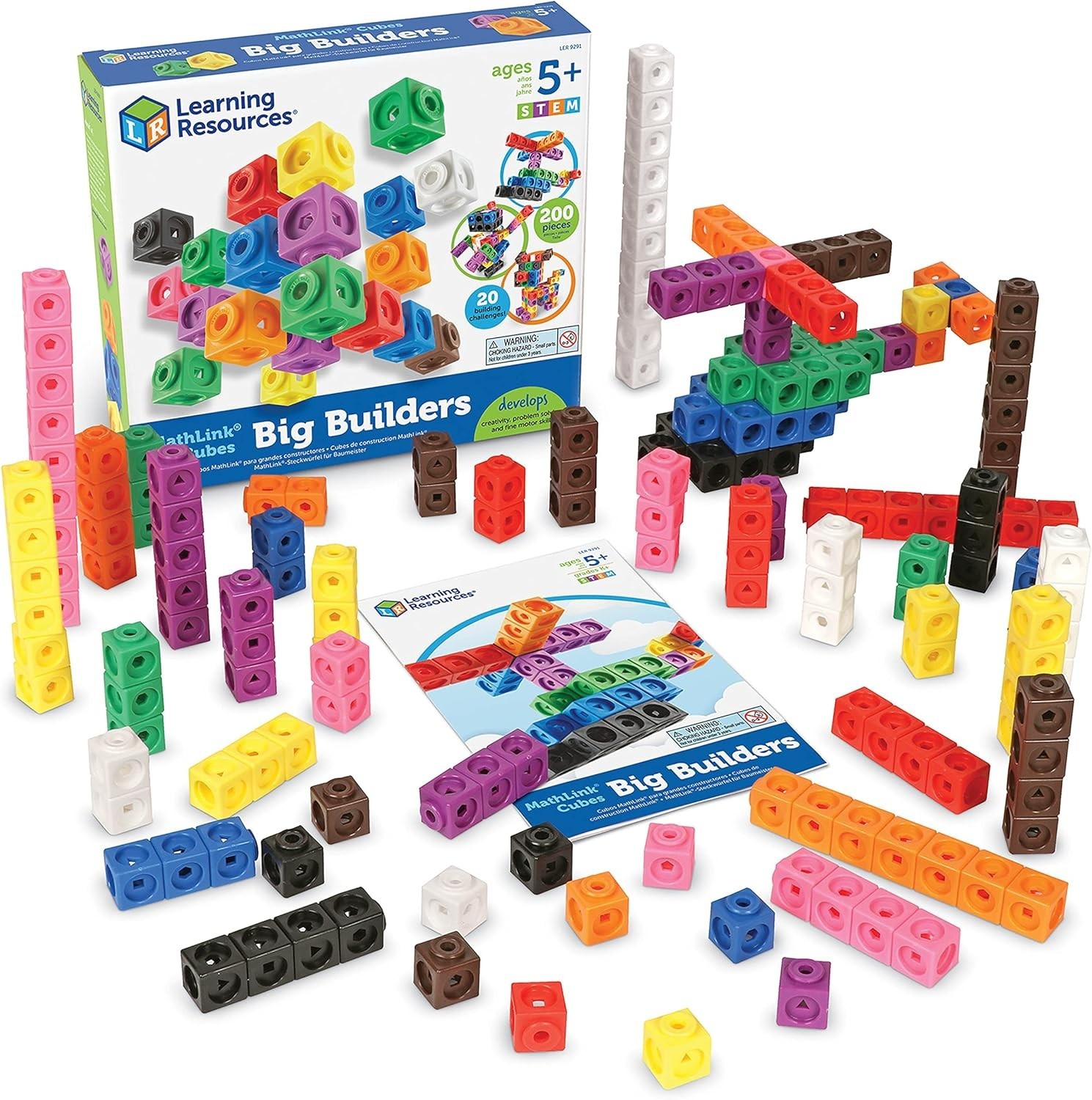Colorful Math Manipulatives – Building Blocks for Kids