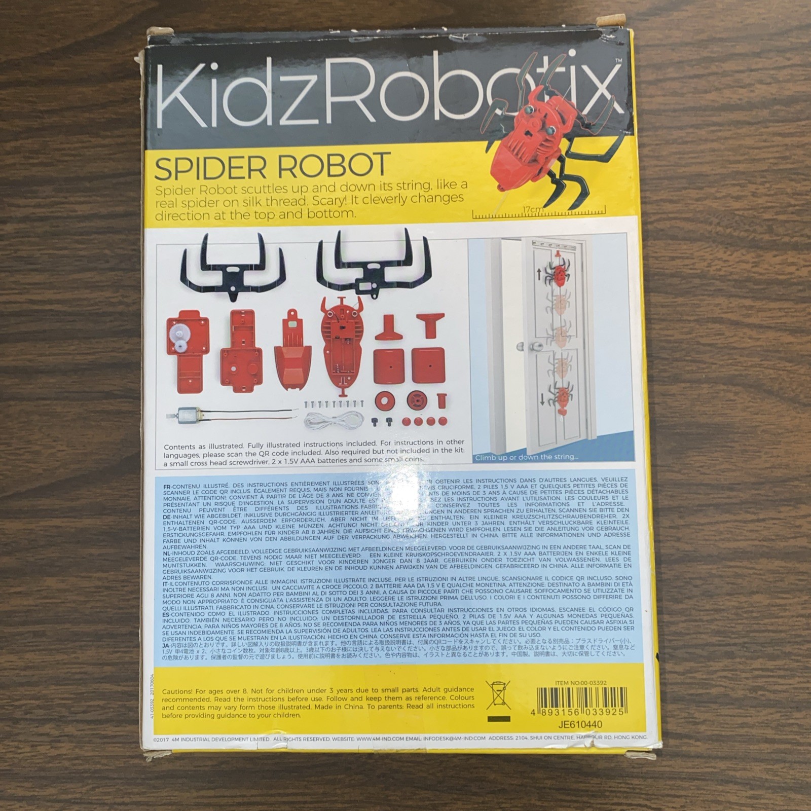 Kidz Robotix Spider Robot Steam Powered 4M Kids
