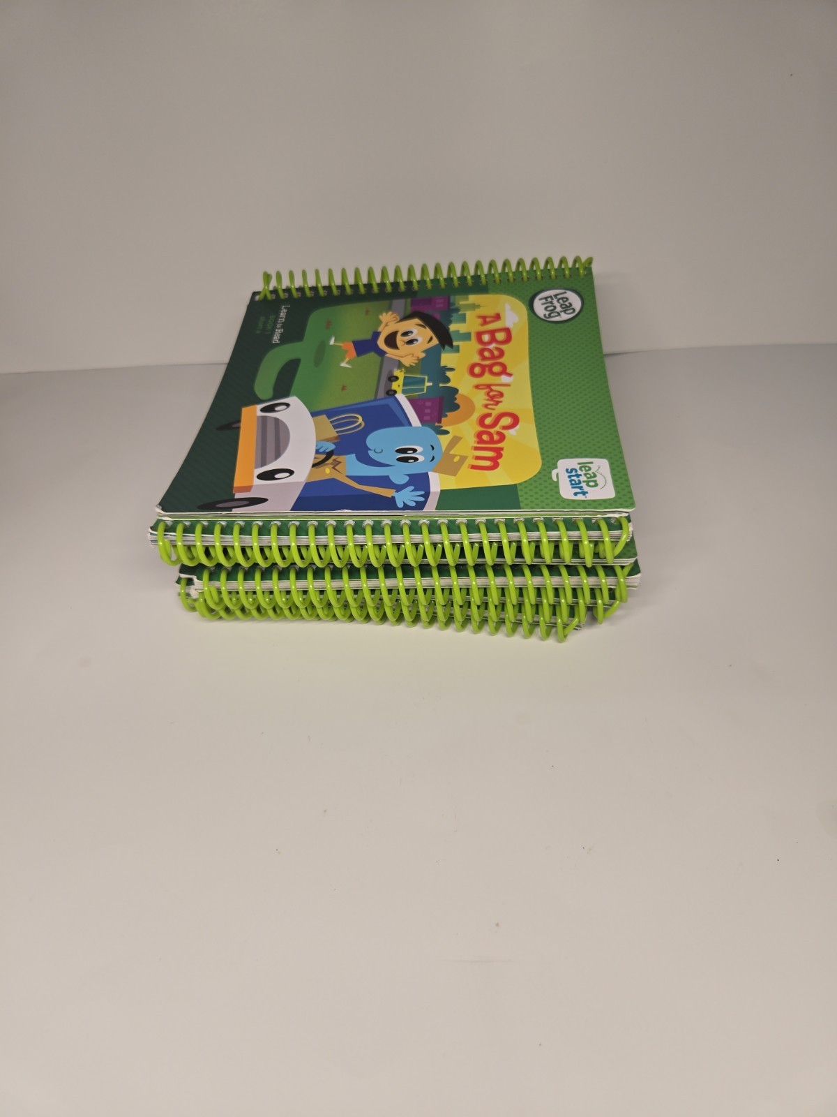 Lot Of Twelve (12) Leap Frog Learn To Read Sprial Books Use