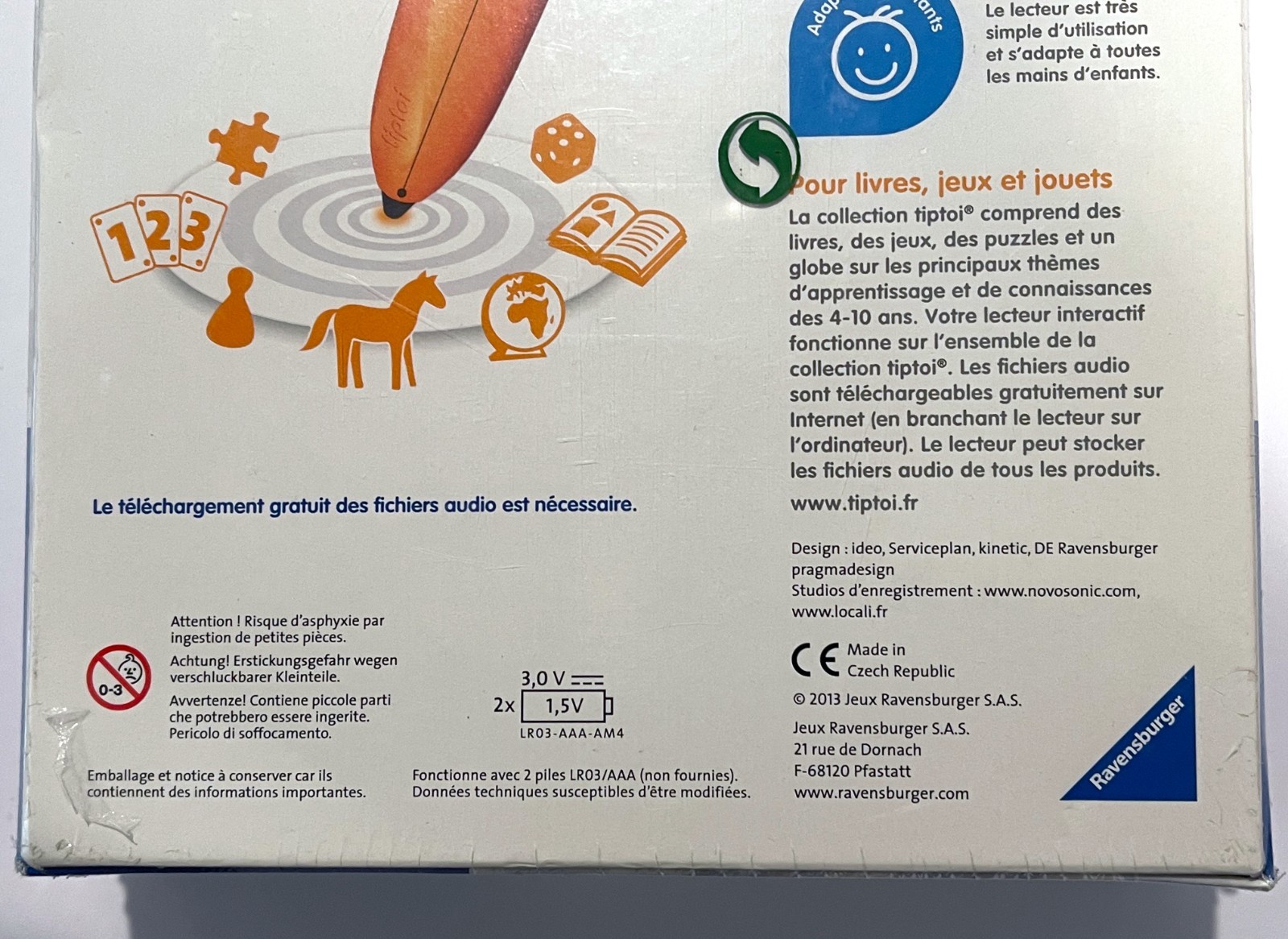 Tiptoi Le Lecture Interactif – WITH PEN Ravensburger 2013 – LEARN FRENCH NEW!