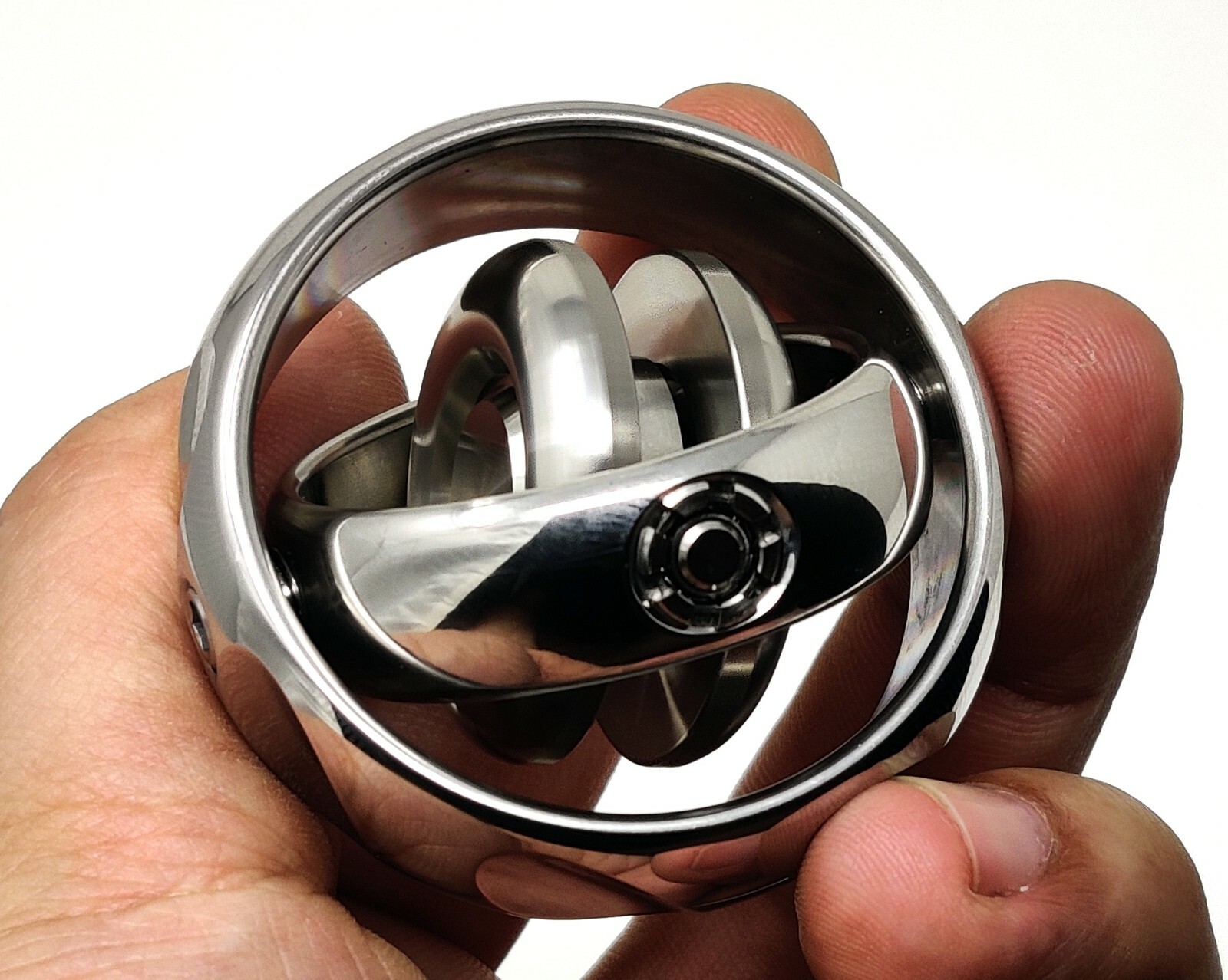 Mechforce EDC Gyroscope GEN2 Stainless Steel Hand Fidget Stress Relief Focus Toy