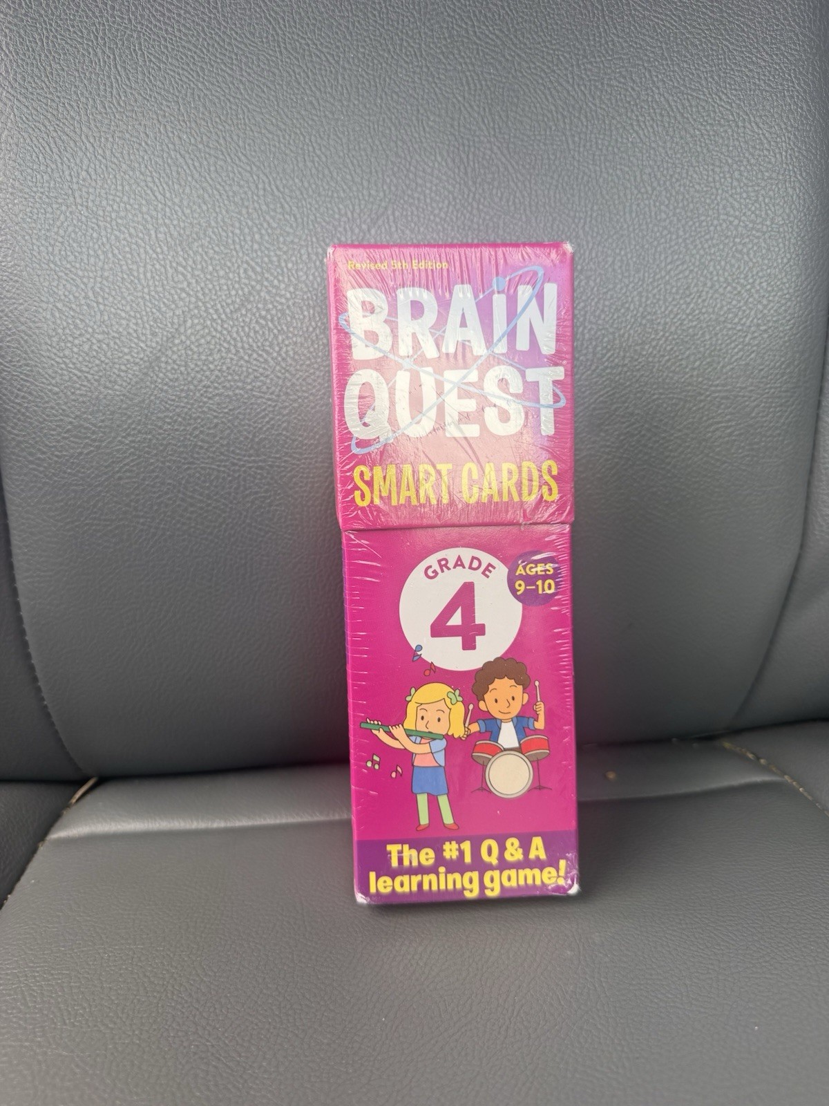 Brain Quest Grade 4 Smart Cards Revised 5th Edition Ages 9-10 Pink Yellow