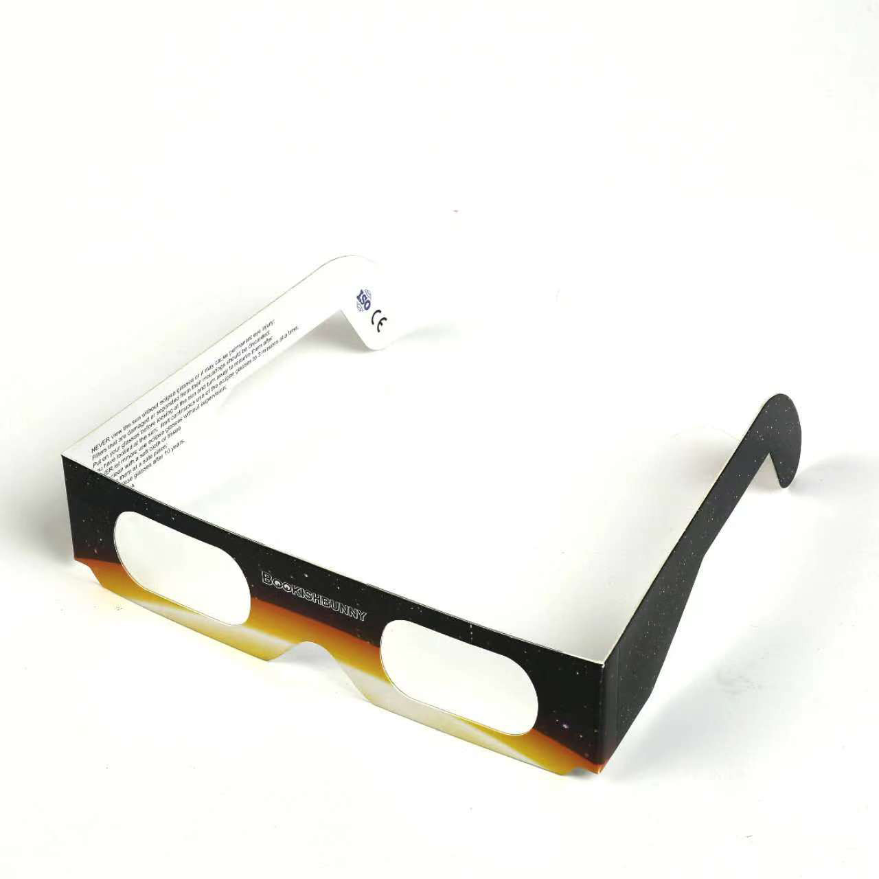 12 Pairs Bookishbunny Solar Eclipse Viewers Paper Glasses ISO Certified Sun View