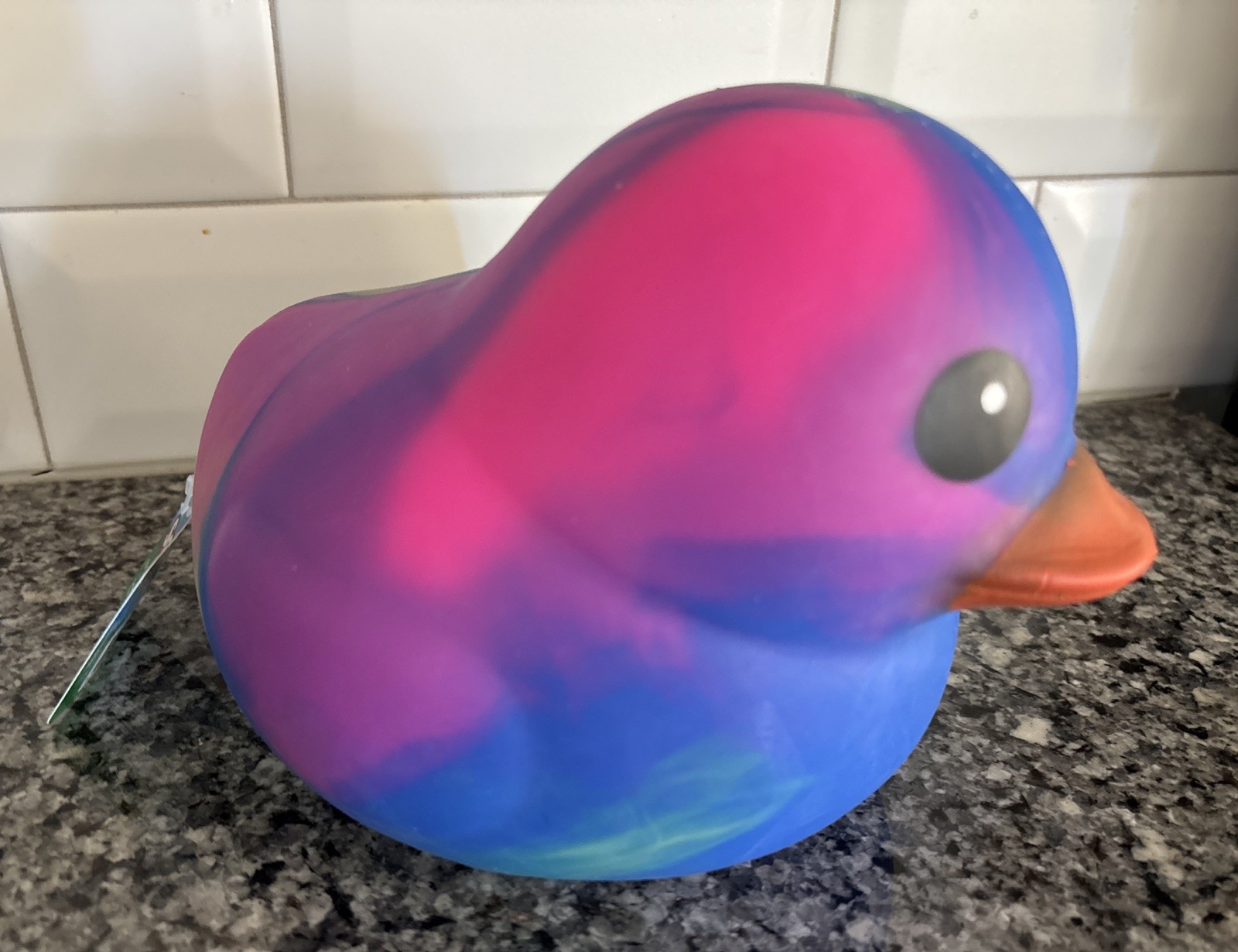 Sunny Days Jumbo Squeezy Duck – Tie-Dye Squishy Stress Relief Toy New