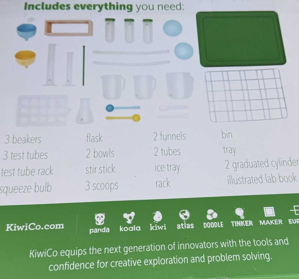 KiwiCo Learn & Grow! Chemistry Play Lab Sensory Play Educational Science Kit New