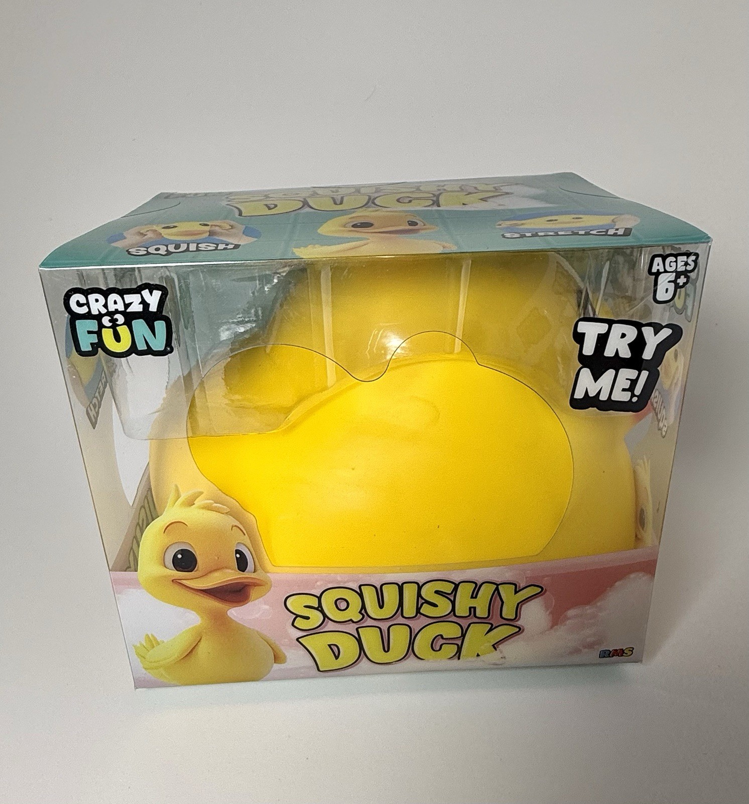 Crazy Fun Jumbo Squishy Duck Squeeze Stretch Toy Yellow Orange Sensory RMS