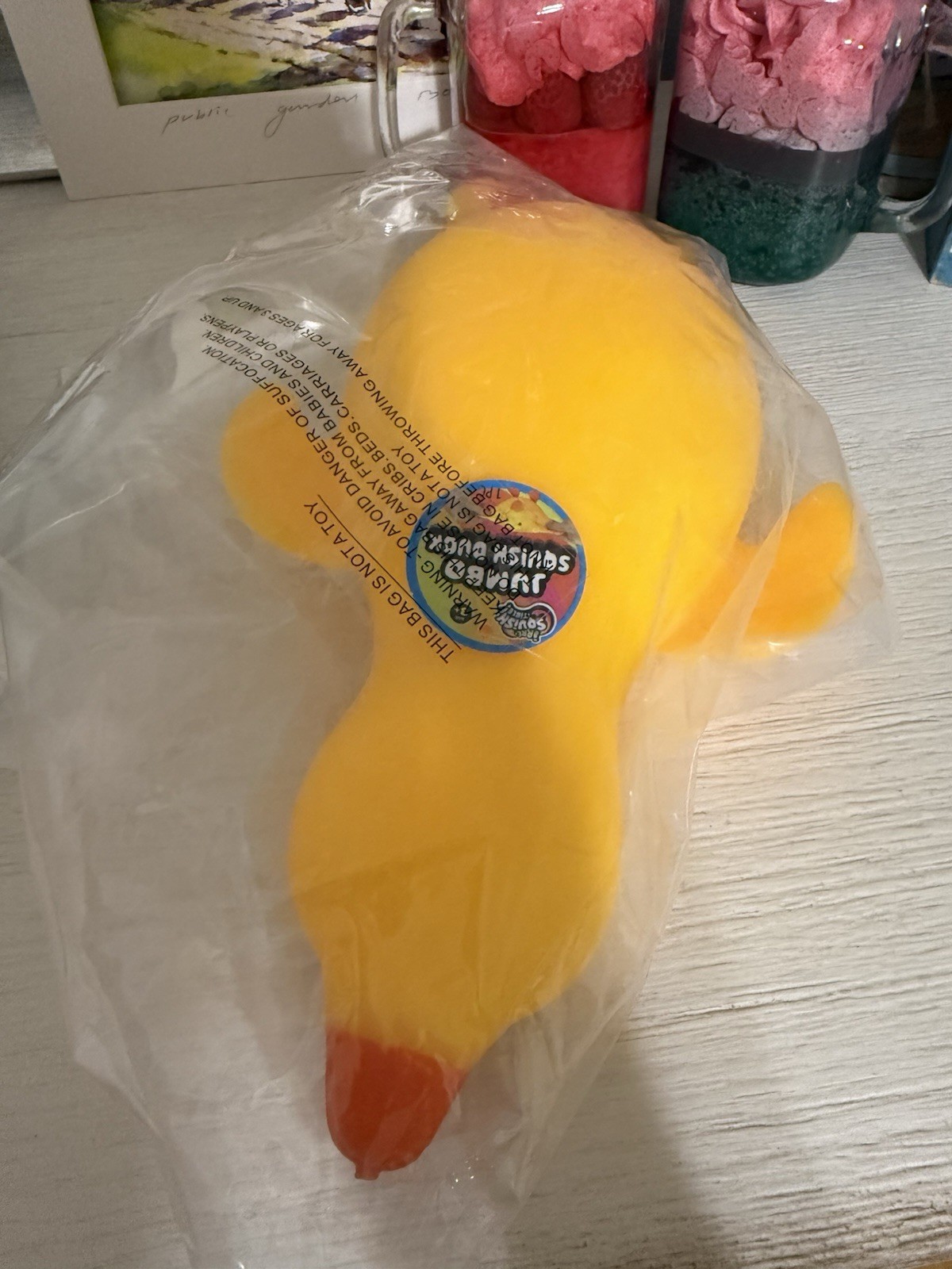 New Tiktok Viral Jumbo 11″ Squishy Squish Duck Squeeze Laffy Quacks JA-RU