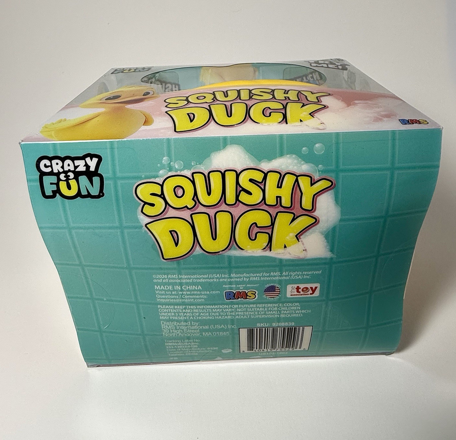 Crazy Fun Jumbo Squishy Duck Squeeze Stretch Toy Yellow Orange Sensory RMS
