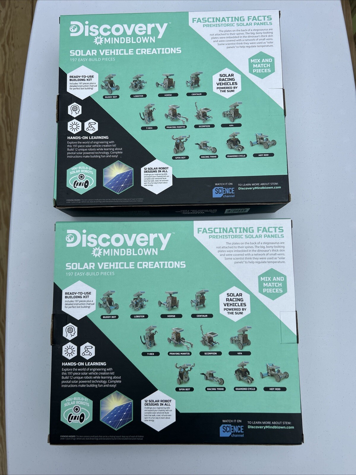 2 NEW Discover Mindblown Solar Vehicle Creations, 197 Easy-Build-Pieces READ