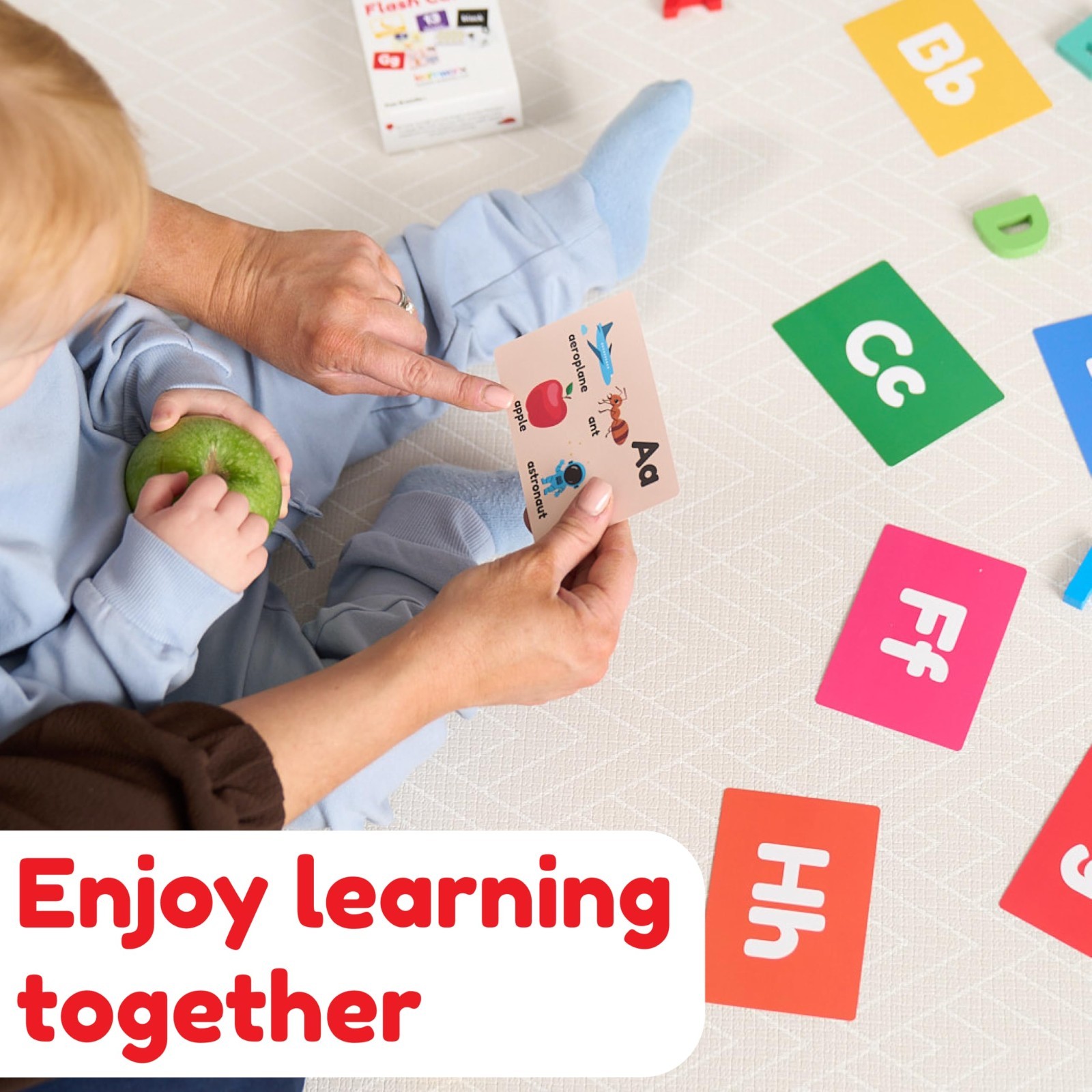 Educational Toddler Flash Cards | Alphabet, Numbers, Animals, Colors | Large Pre