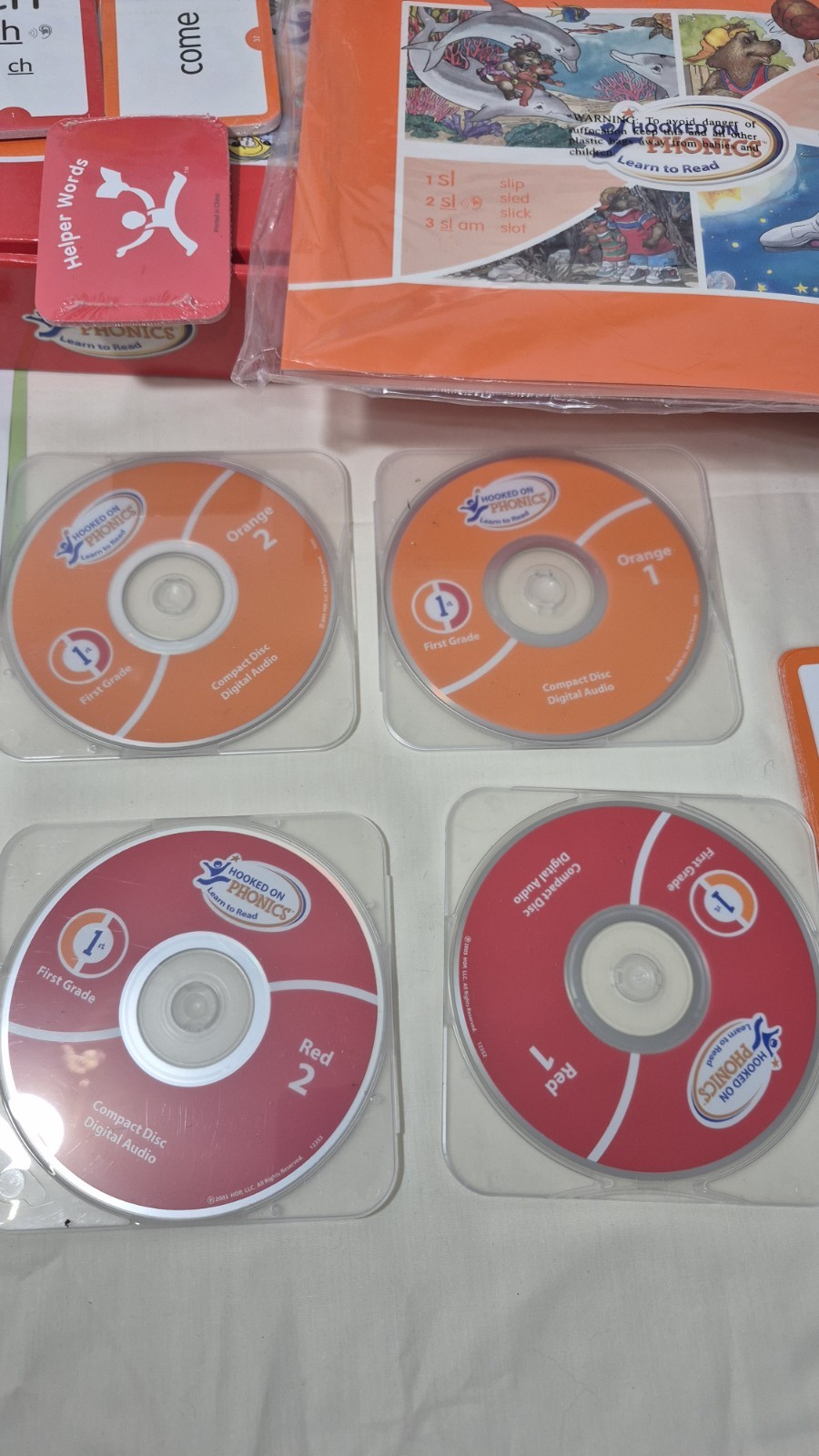 2005 Hooked On Phonics 1st Grade 2nd Grade HOP Learn to Read CDs for homeschool